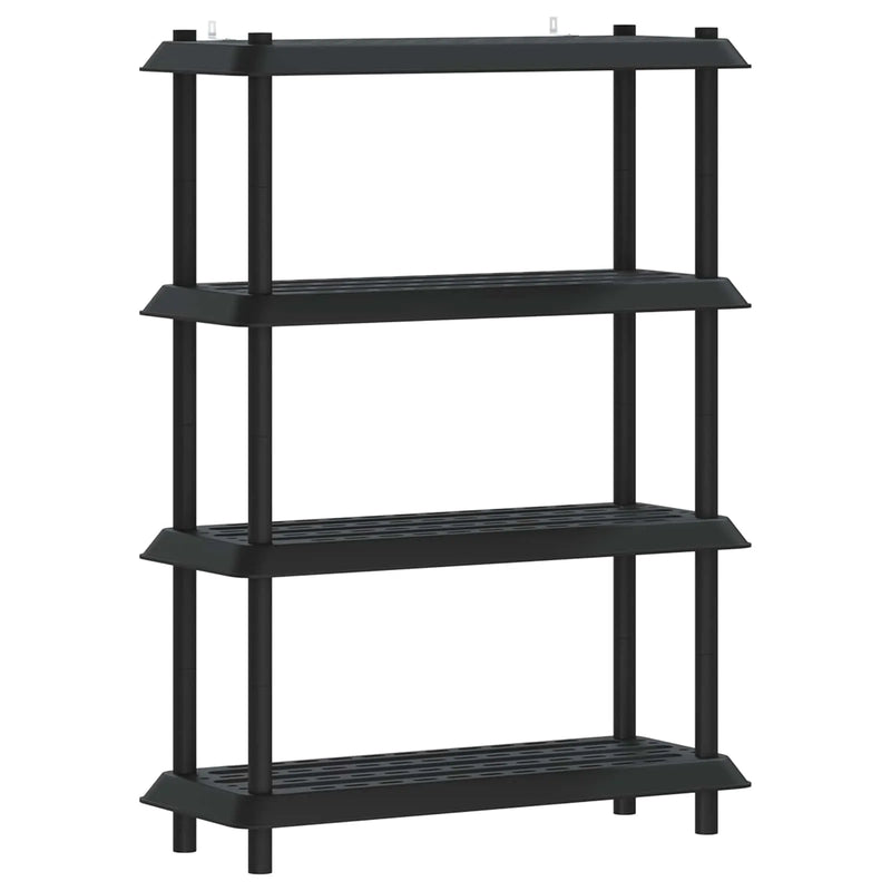 Shelving Unit 4-Tier 100 x 40 x 136.5 cm PP Anthracite