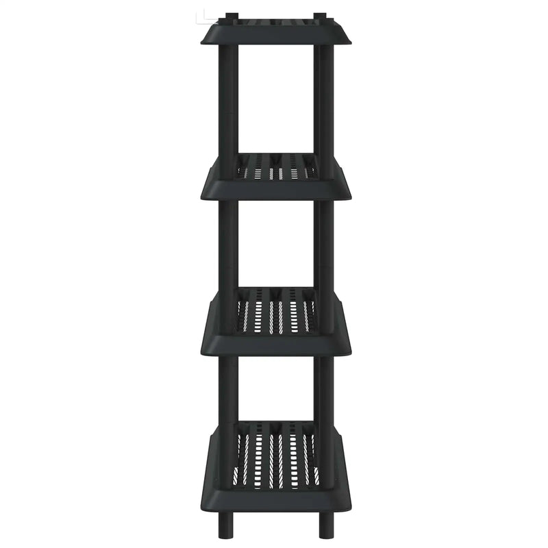 Shelving Unit 4-Tier 100 x 40 x 136.5 cm PP Anthracite