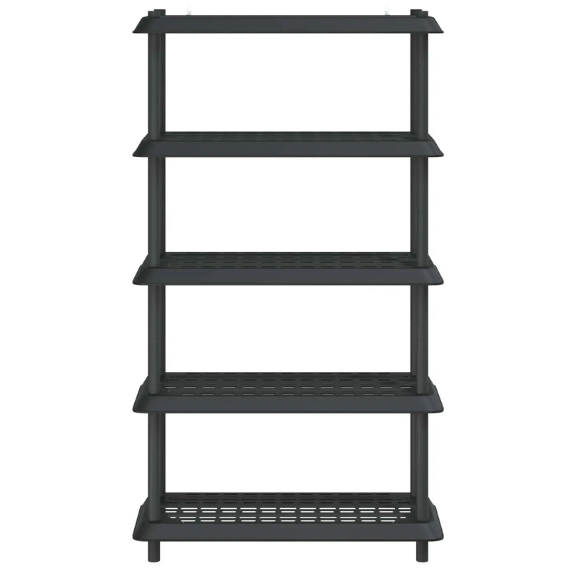 Shelving Unit 5-Tier 100 x 40 x 177 cm PP Anthracite