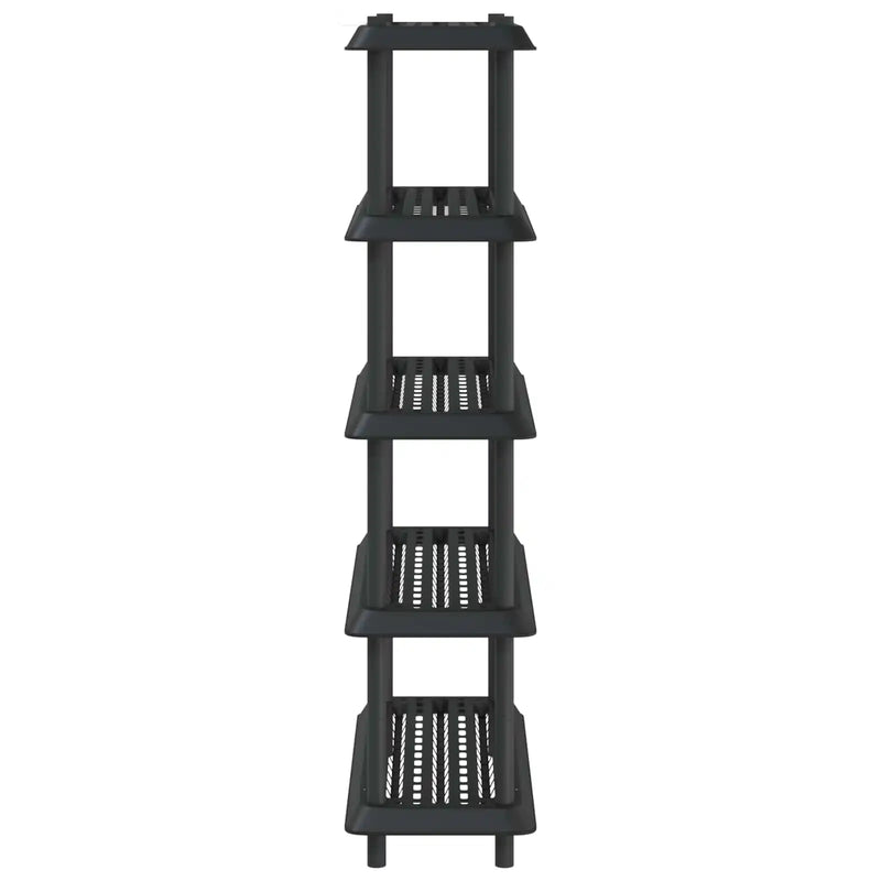 Shelving Unit 5-Tier 100 x 40 x 177 cm PP Anthracite