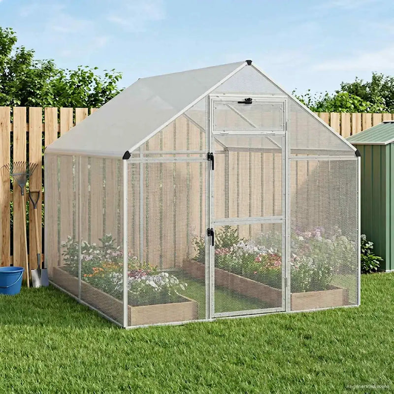 Bird Cage Silver 181.5 x 221 x 173.5 cm Welded Wire Mesh