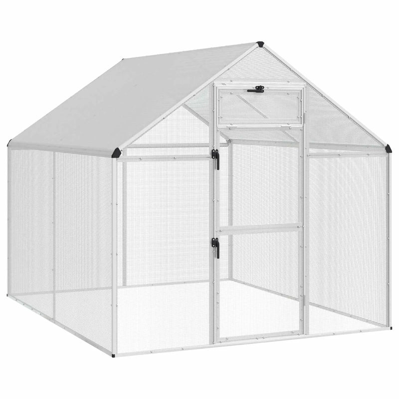 Bird Cage Silver 181.5 x 221 x 173.5 cm Welded Wire Mesh
