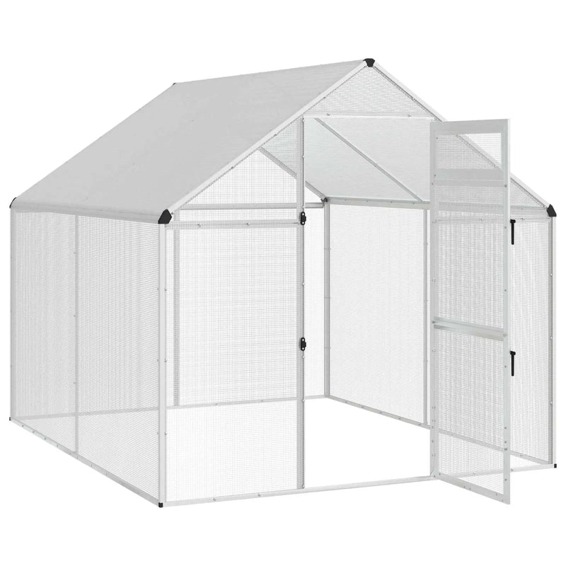 Bird Cage Silver 181.5 x 221 x 173.5 cm Welded Wire Mesh