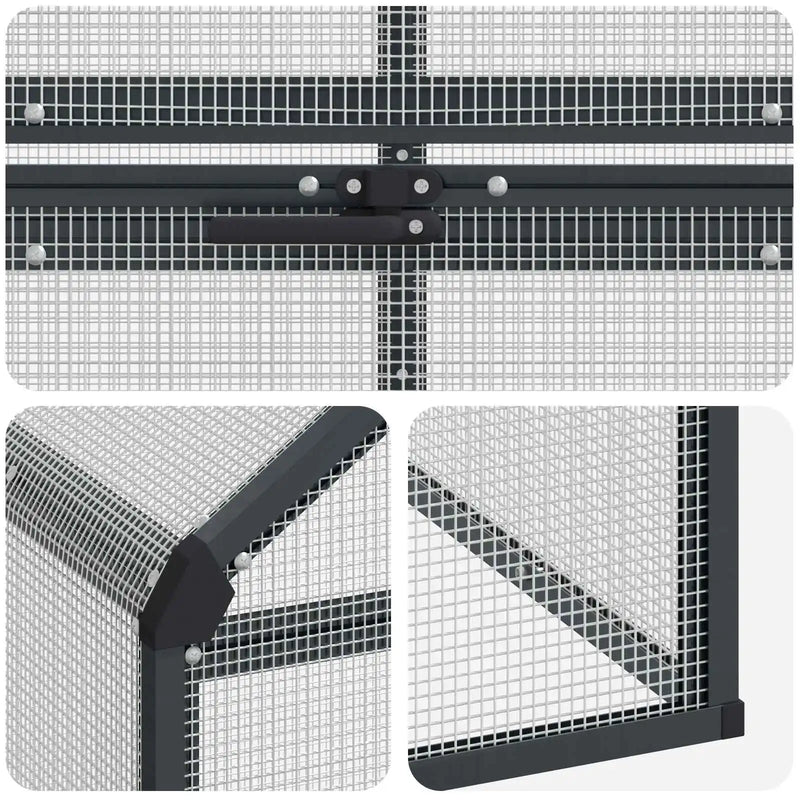 Bird Cage Anthracite 181.5 x 110.5 x 173.5 cm Welded Wire Mesh