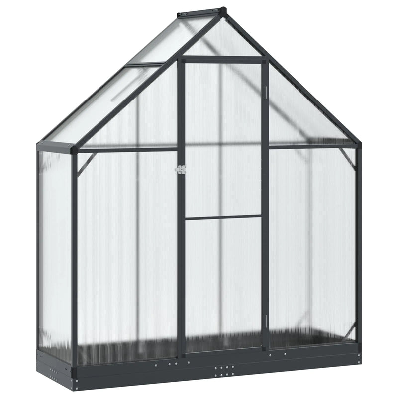 Garden Greenhouse with Door Anthracite 183.5 x 63.5 x 207 cm