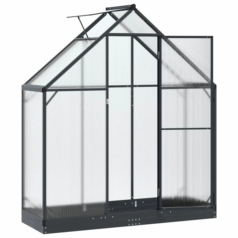 Garden Greenhouse with Door Anthracite 183.5 x 63.5 x 207 cm