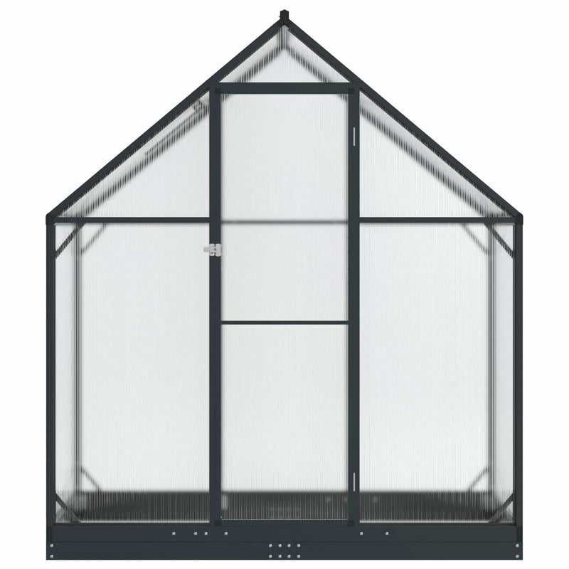 Garden Greenhouse with Door Anthracite 183.5 x 63.5 x 207 cm