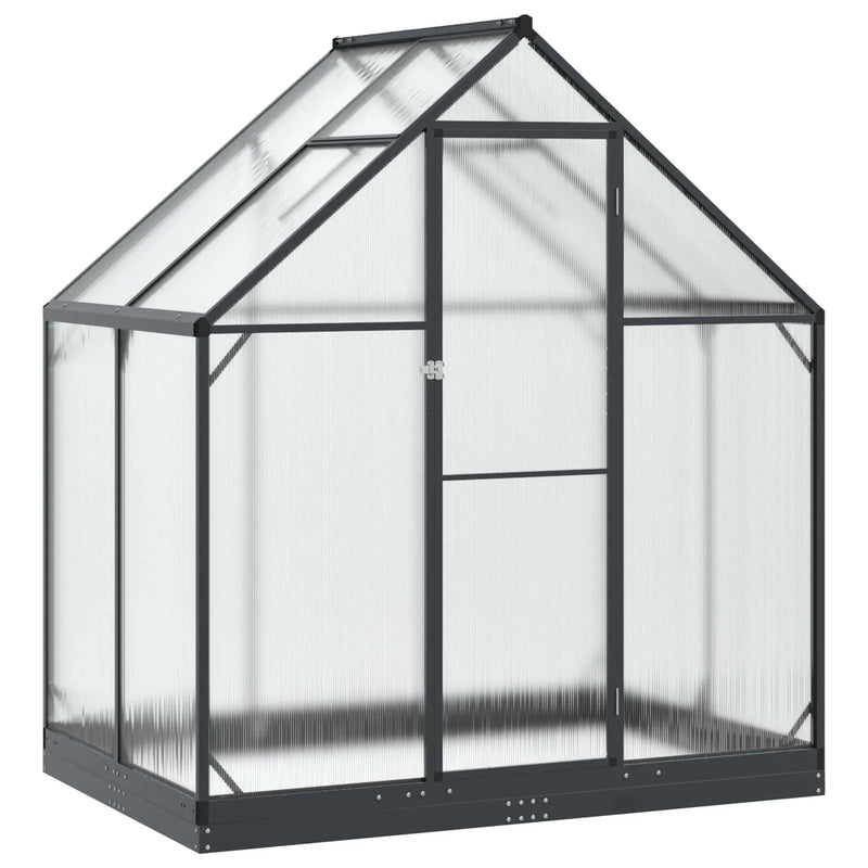 Garden Greenhouse with Door Anthracite 183.5 x 123 x 207 cm
