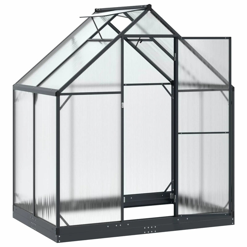 Garden Greenhouse with Door Anthracite 183.5 x 123 x 207 cm