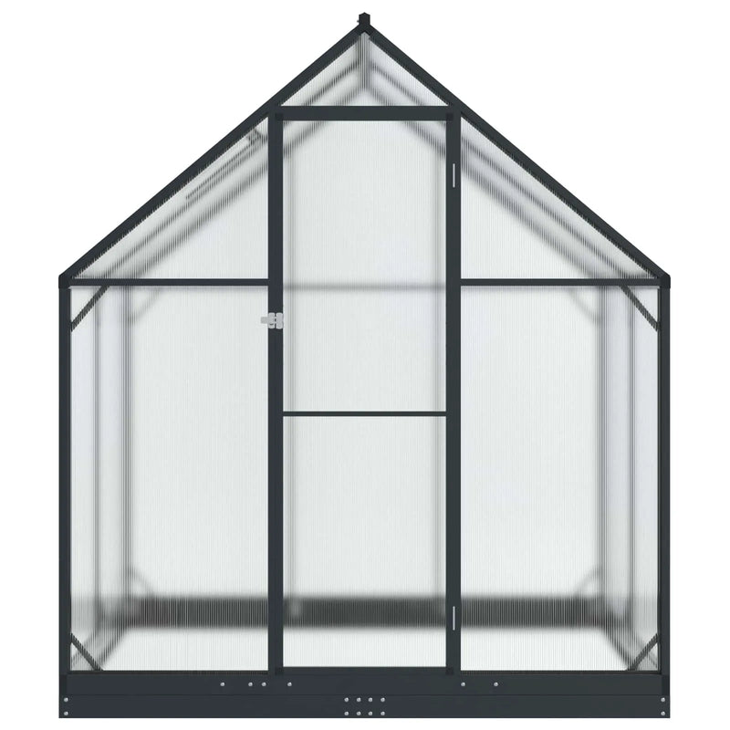 Garden Greenhouse with Door Anthracite 183.5 x 123 x 207 cm