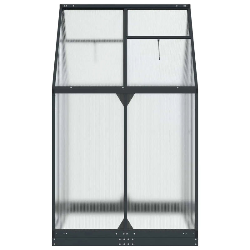 Garden Greenhouse with Door Anthracite 183.5 x 123 x 207 cm