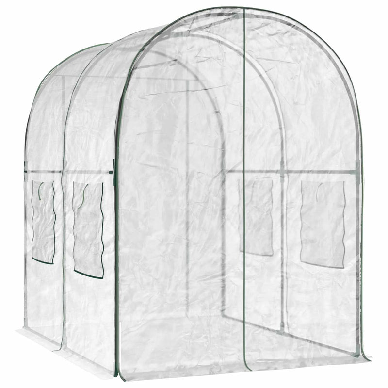 Greenhouse with Frame 160 x 200 x 192.5 cm PVC Transparent