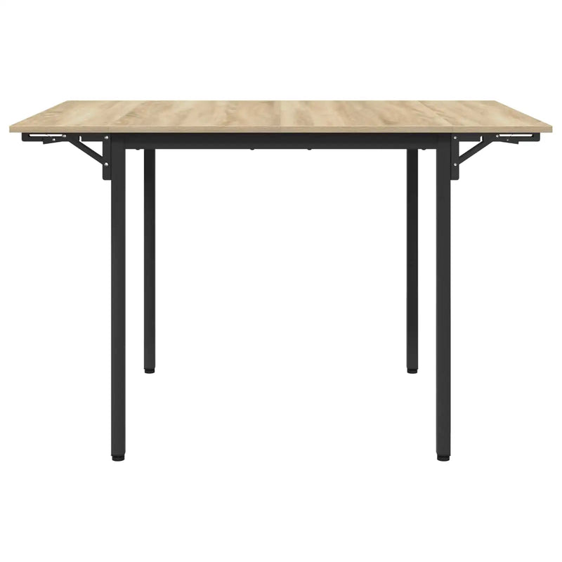 Extendable dining table 120 x 81.5 x 75 cm Engineered Wood