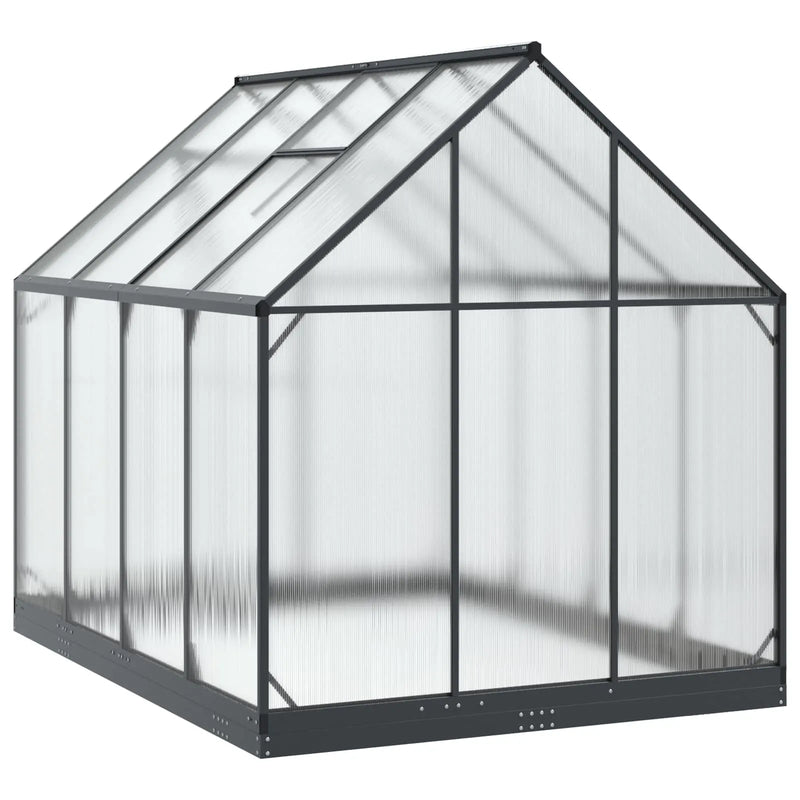 Garden Greenhouse with Door Anthracite 183.5 x 243.5 x 207 cm