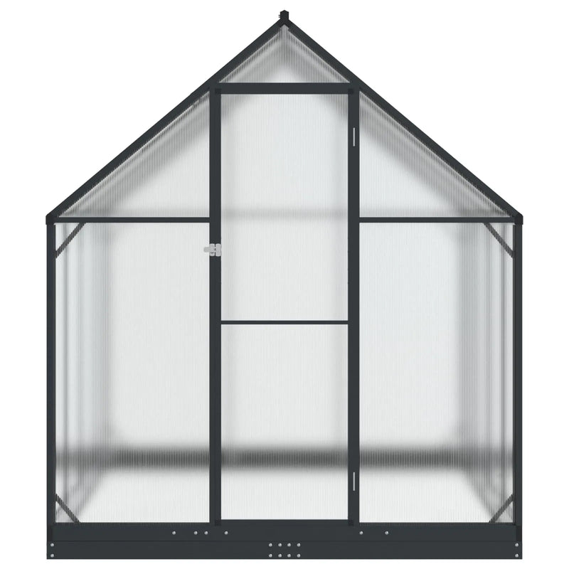 Garden Greenhouse with Door Anthracite 183.5 x 243.5 x 207 cm