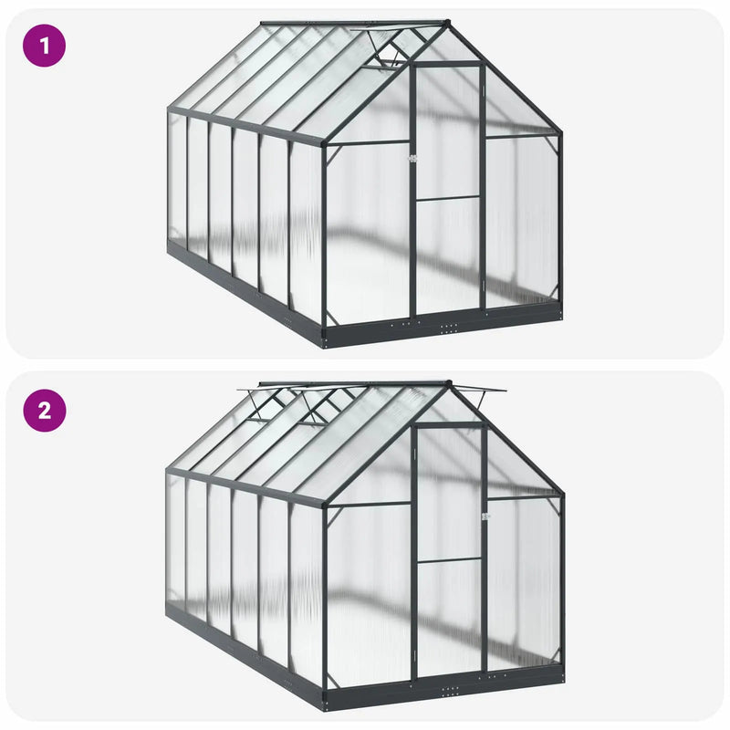 Garden Greenhouse 185 x 363.5 x 207 cm
