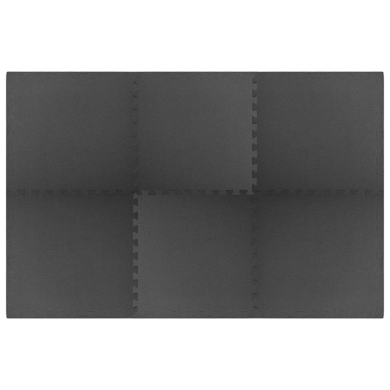 Pool Ground Mat 6 pcs Black 2.16 ��� EVA Foam