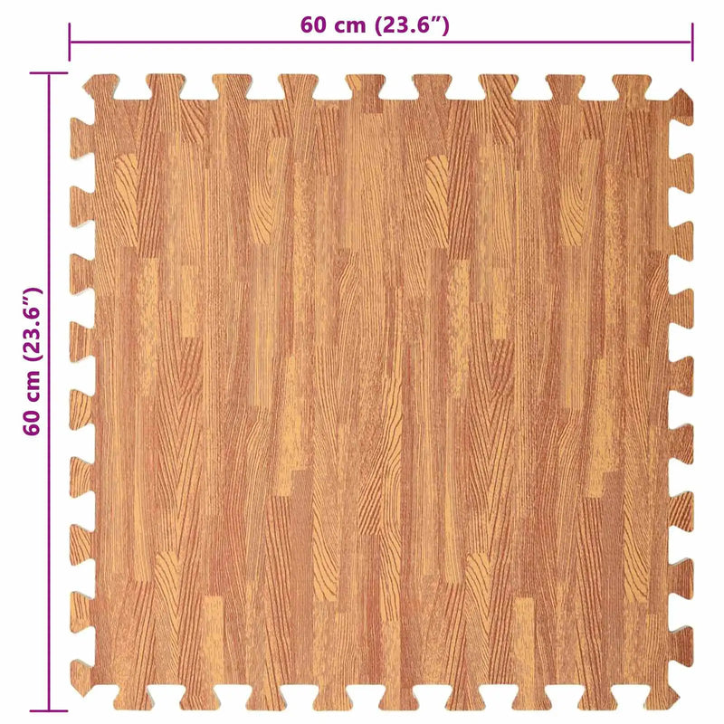 Puzzle Exercise Mats 12 pcs Brown 4.32 ��� EVA Foam
