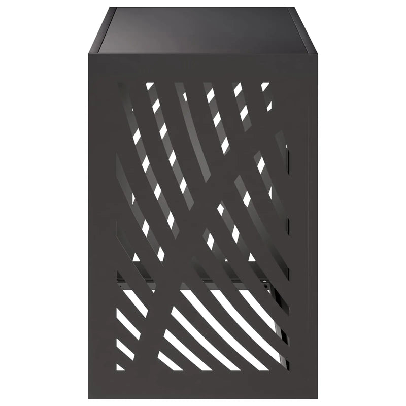 Air Conditioner Cover Black 90 x 40 x 60 cm Steel