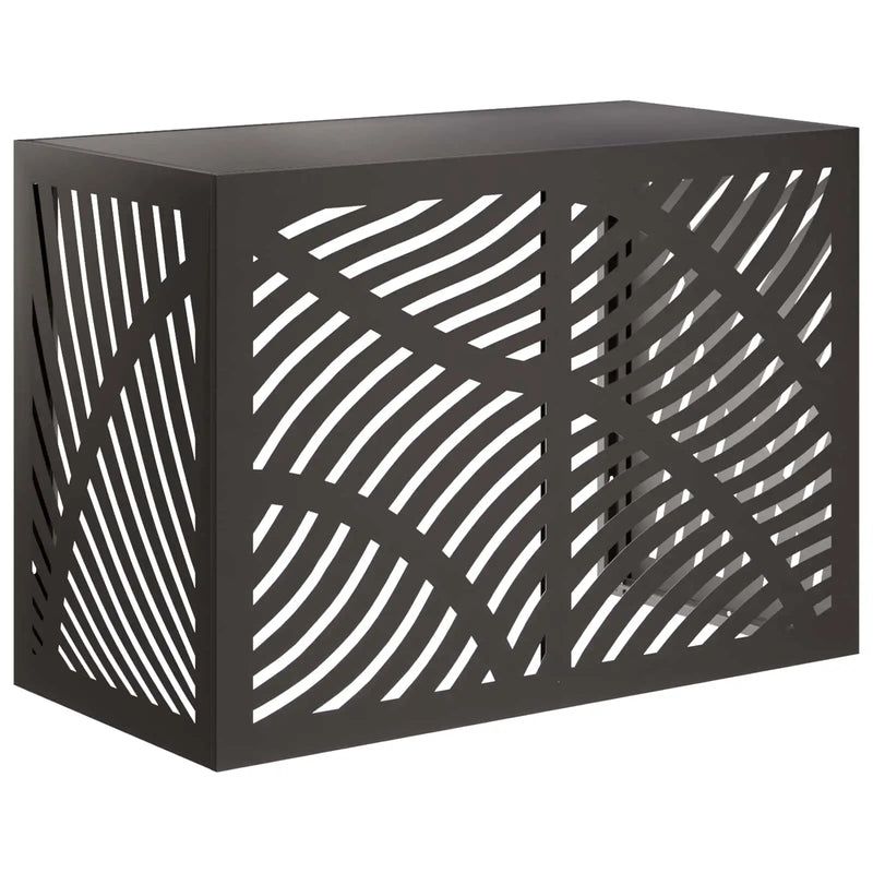 Air Conditioner Cover Black 100 x 50 x 70 cm Steel