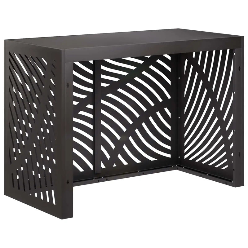 Air Conditioner Cover Black 100 x 50 x 70 cm Steel