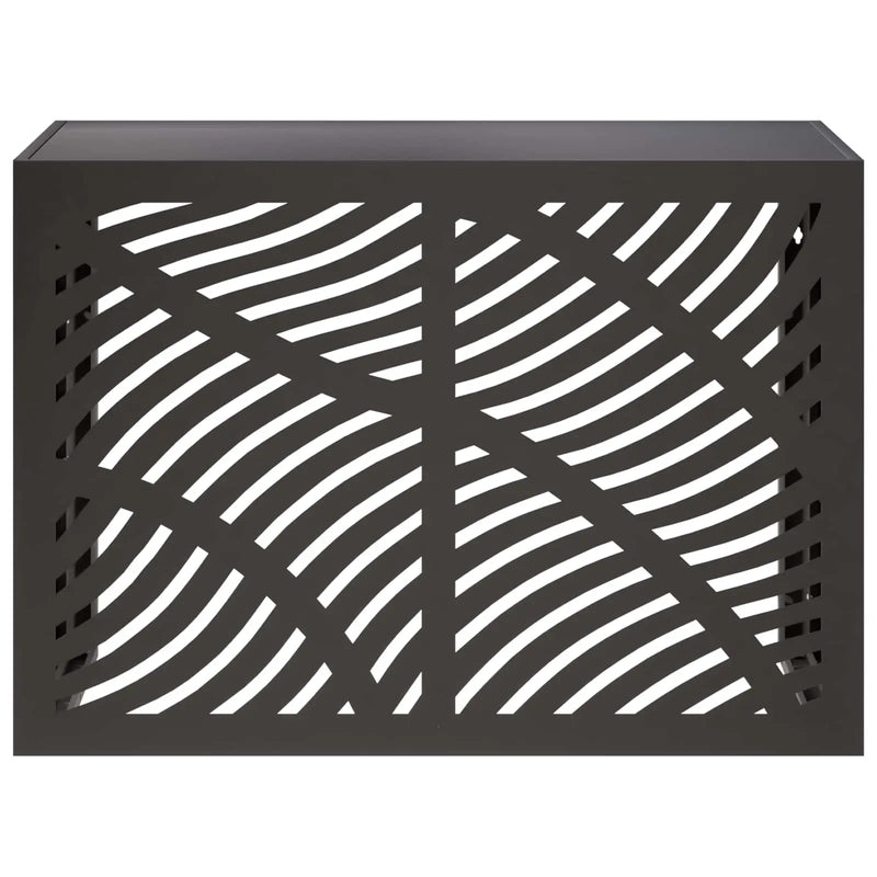 Air Conditioner Cover Black 100 x 50 x 70 cm Steel