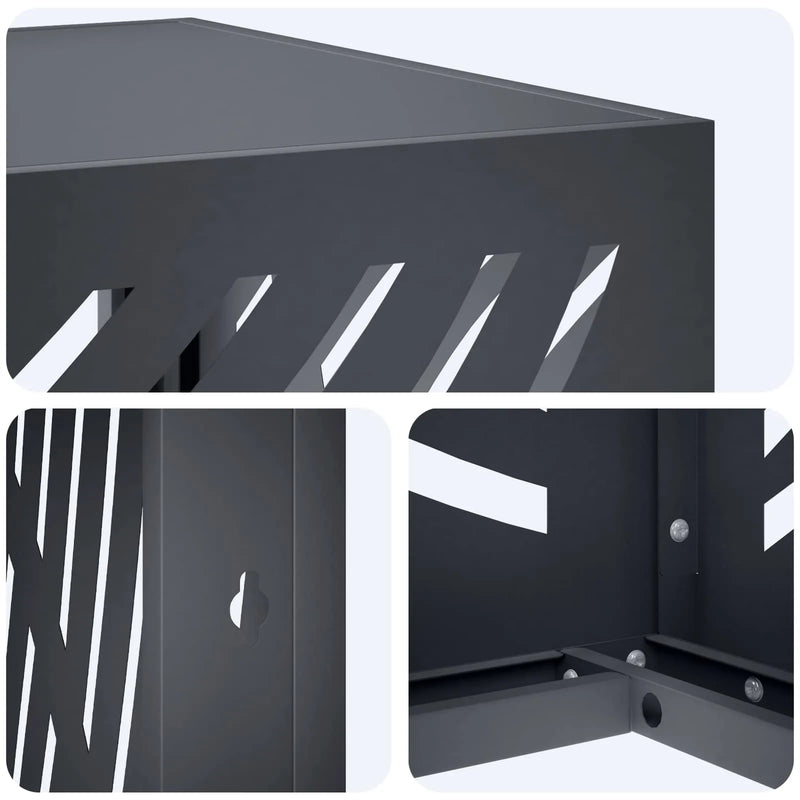 Air Conditioner Cover Anthracite 100 x 50 x 70 cm Steel