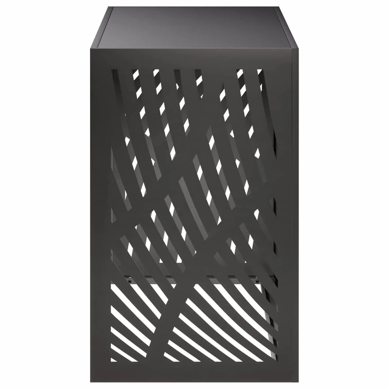 Air Conditioner Cover Black 110 x 50 x 80 cm Steel