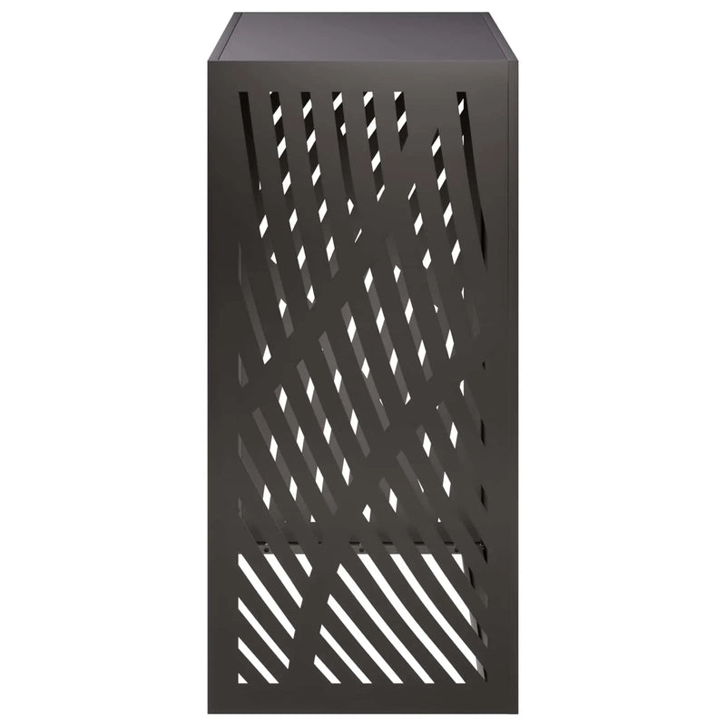 Air Conditioner Cover Black 110 x 50 x 105 cm Steel