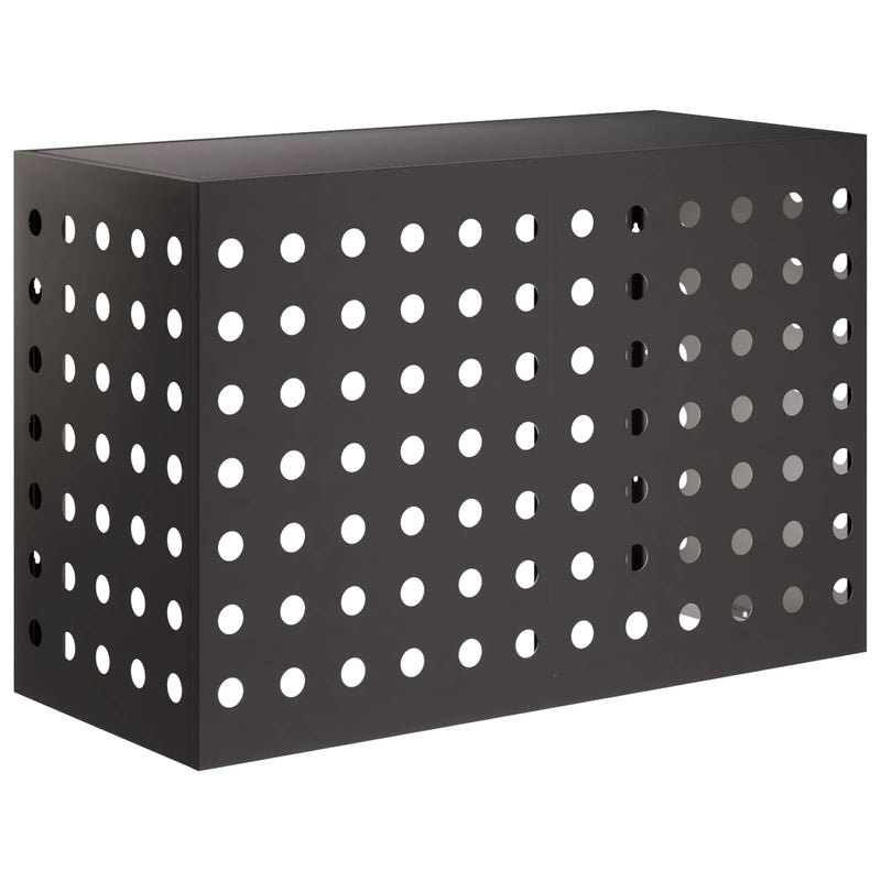 Air Conditioner Cover Black 90 x 40 x 60 cm Steel