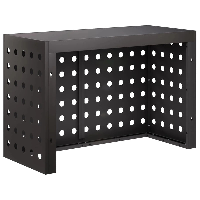Air Conditioner Cover Black 90 x 40 x 60 cm Steel