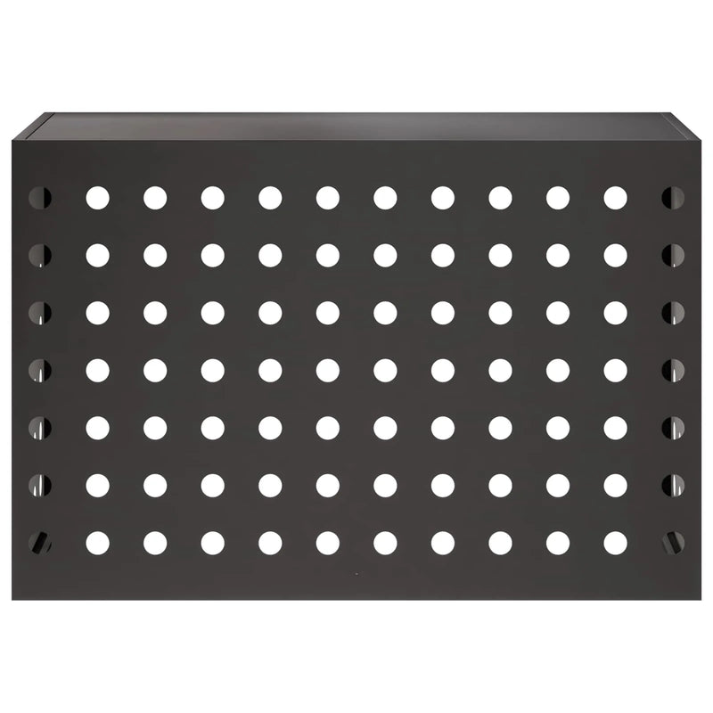 Air Conditioner Cover Black 90 x 40 x 60 cm Steel