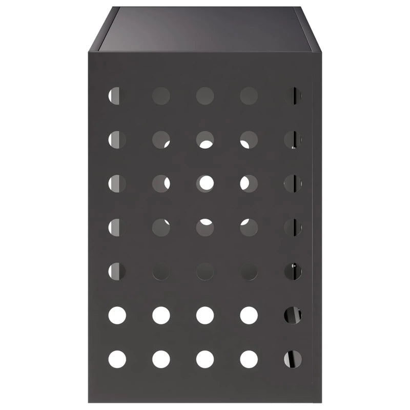 Air Conditioner Cover Black 90 x 40 x 60 cm Steel