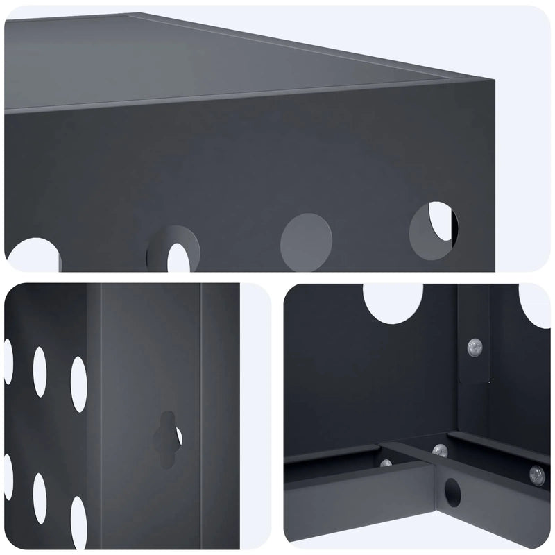 Air Conditioner Cover Anthracite 90 x 40 x 60 cm Steel