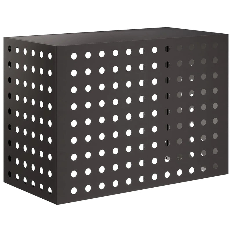 Air Conditioner Cover Black 100 x 50 x 70 cm Steel