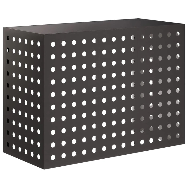 Air Conditioner Cover Black 110 x 50 x 80 cm Steel
