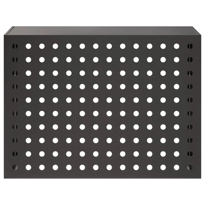 Air Conditioner Cover Black 110 x 50 x 80 cm Steel