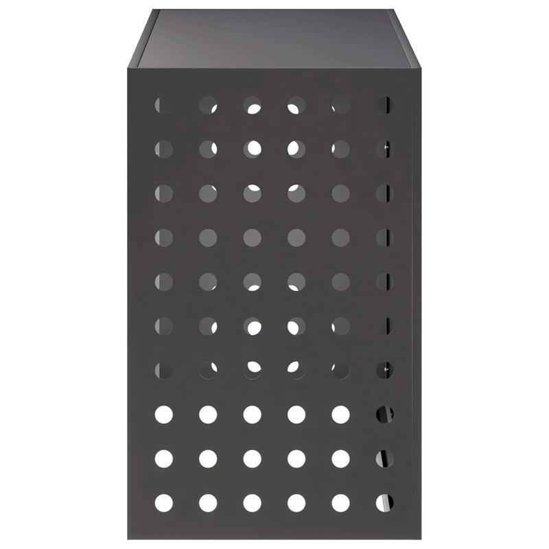 Air Conditioner Cover Black 110 x 50 x 80 cm Steel