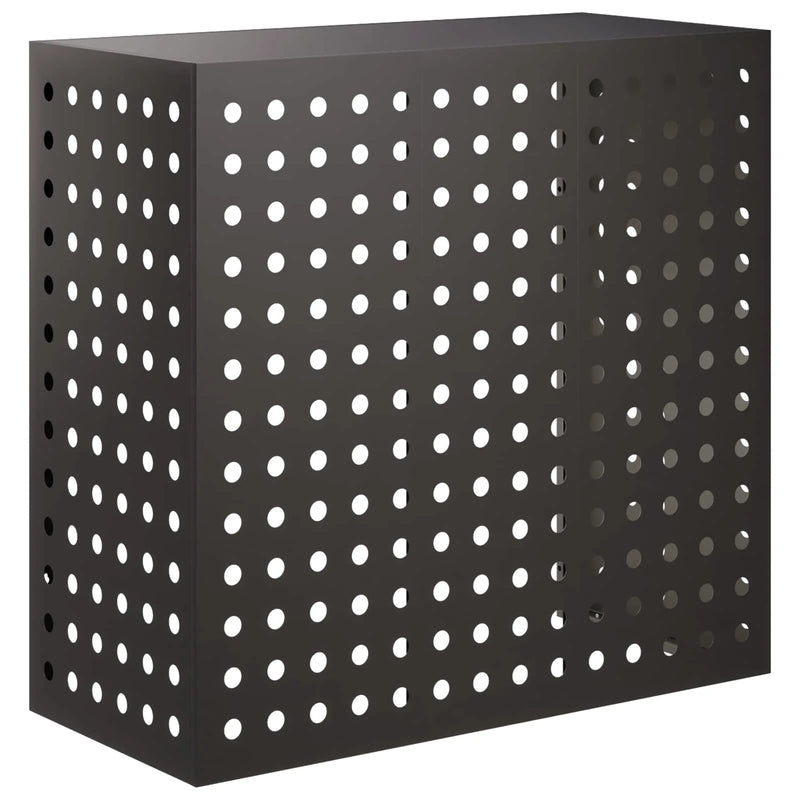 Air Conditioner Cover Black 110 x 50 x 105 cm Steel