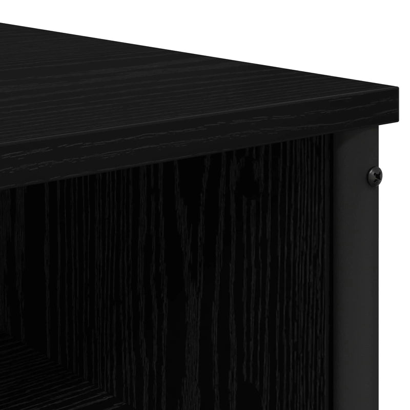 Dressing Table Black Oak 81 x 40 x 131 cm Engineered Wood