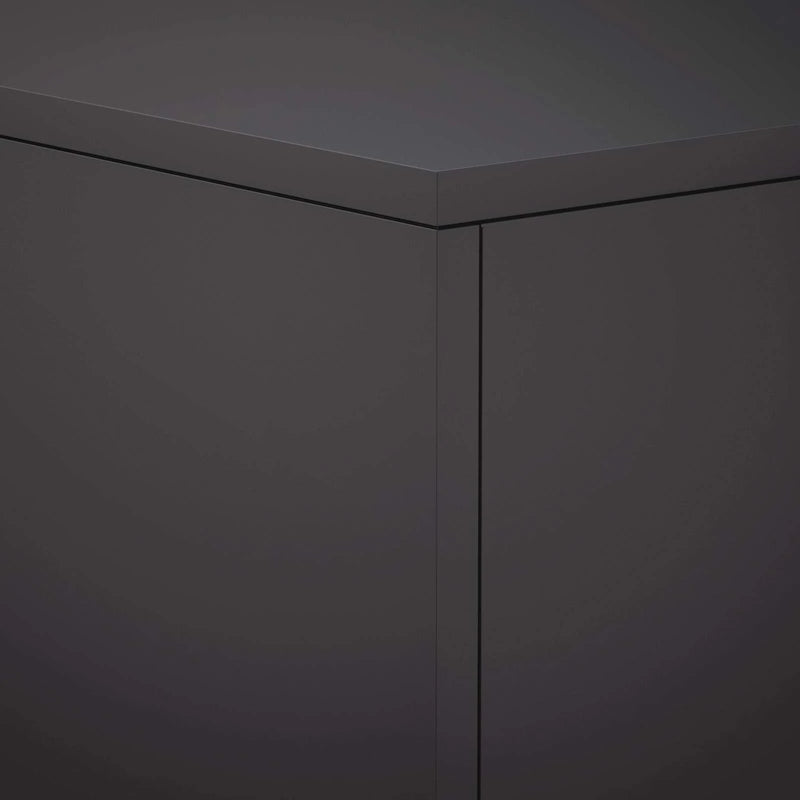 Plant Stand 2 pcs Black 40 x 40 x 100 cm Steel