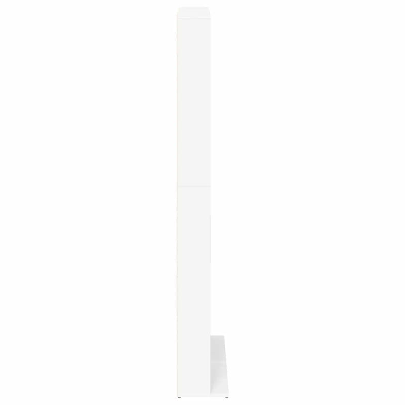 CD Cabinet White 65 x 23.5 x 175 cm Engineered Wood
