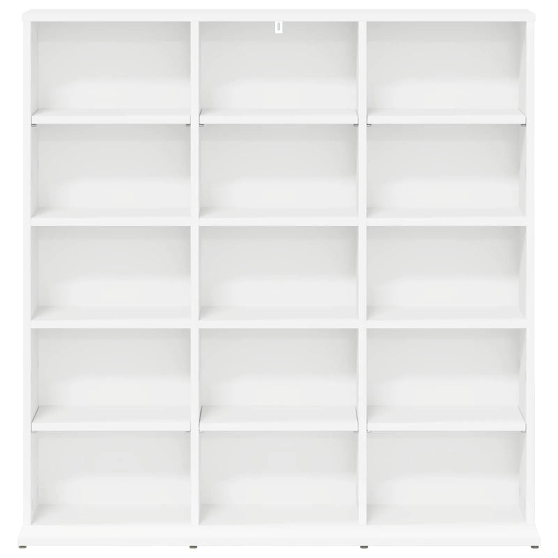 CD Cabinet White 96 x 23.5 x 97.5 cm Engineered Wood