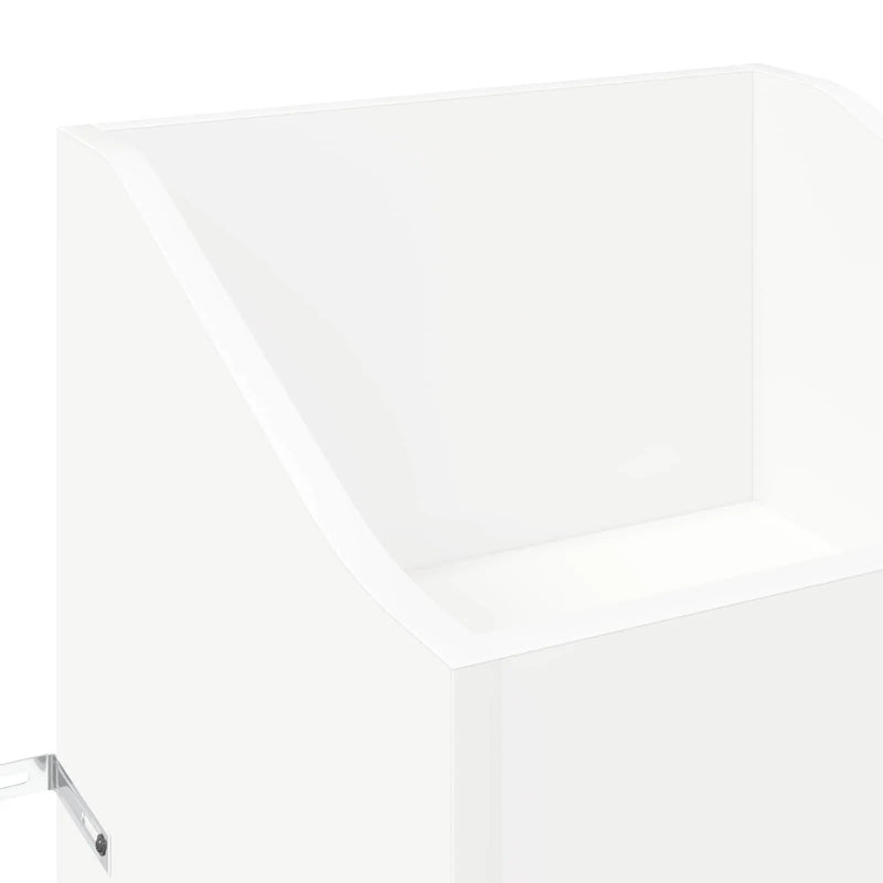 Record Cabinet White 36 x 36 x 95.5 cm Engineered Wood