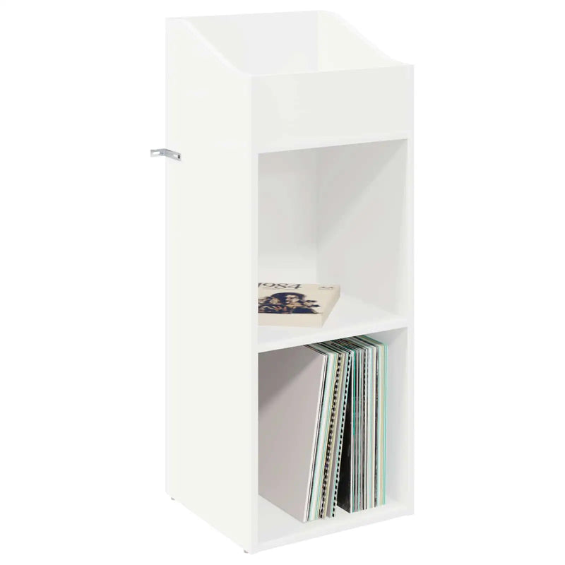 Record Cabinet White 36 x 36 x 95.5 cm Engineered Wood