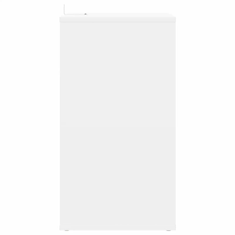 Record Cabinet White 38 x 33 x 61 cm Engineered Wood