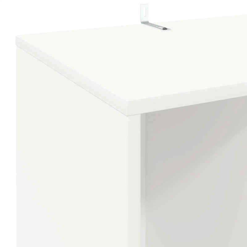 Record Cabinet White 44.5 x 36.5 x 74.5 cm Engineered Wood