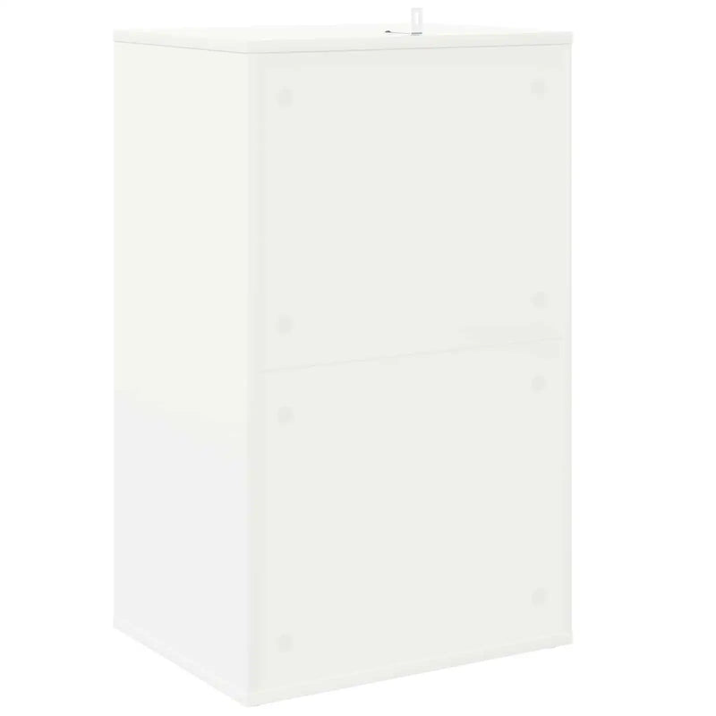 Record Cabinet White 44.5 x 36.5 x 74.5 cm Engineered Wood