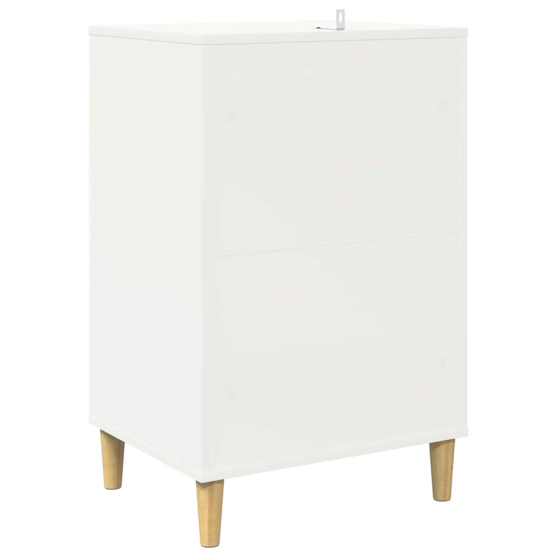 Turntable Stand White 47 x 39.5 x 74.5 cm Engineered Wood
