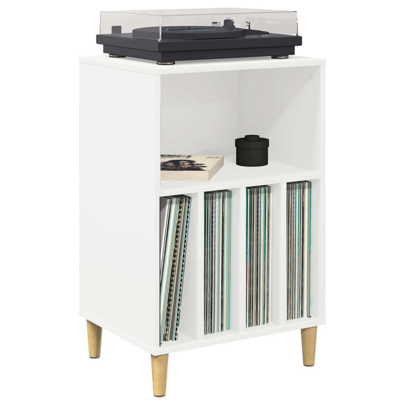 Turntable Stand White 47 x 39.5 x 74.5 cm Engineered Wood